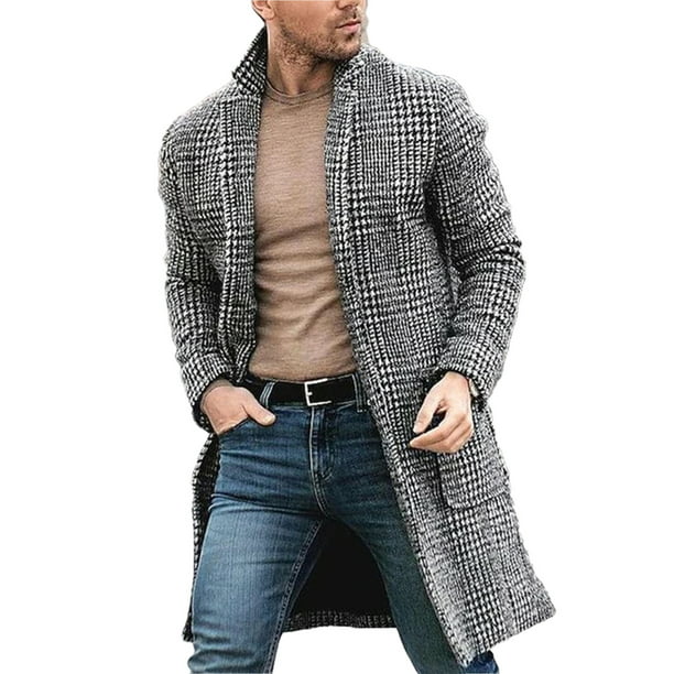 NEW Men's Winter Warm Overcoat Wool Coat Trench Tops Outwear Peacoat Long Jacket